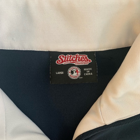 Vintage Red Sox Jacket embroidered Name and Logo Stitches Genuine Licensed MLB - Picture 5 of 11